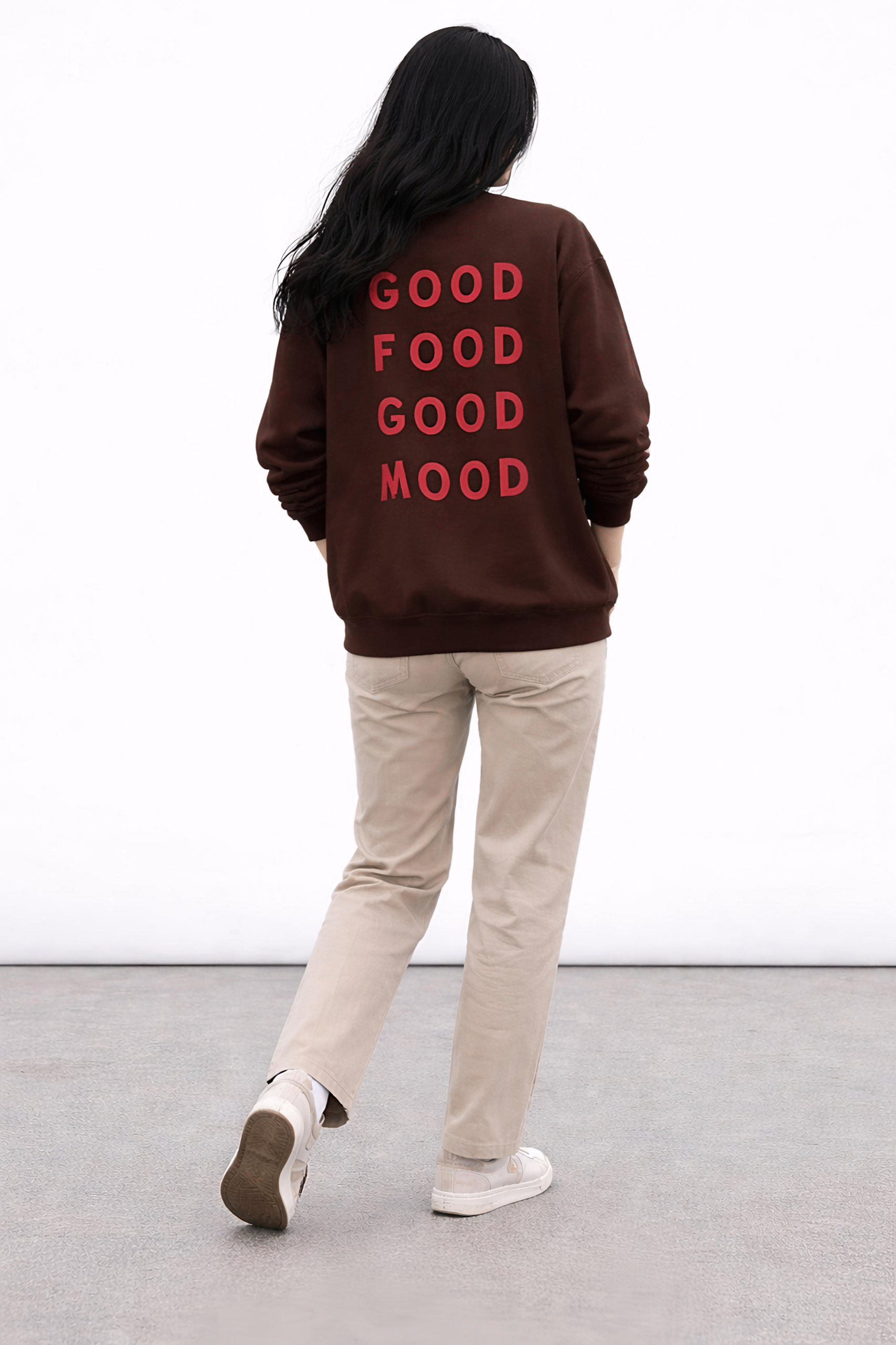 Good Food Good Mood Female Special Sweatshirt - Image 2