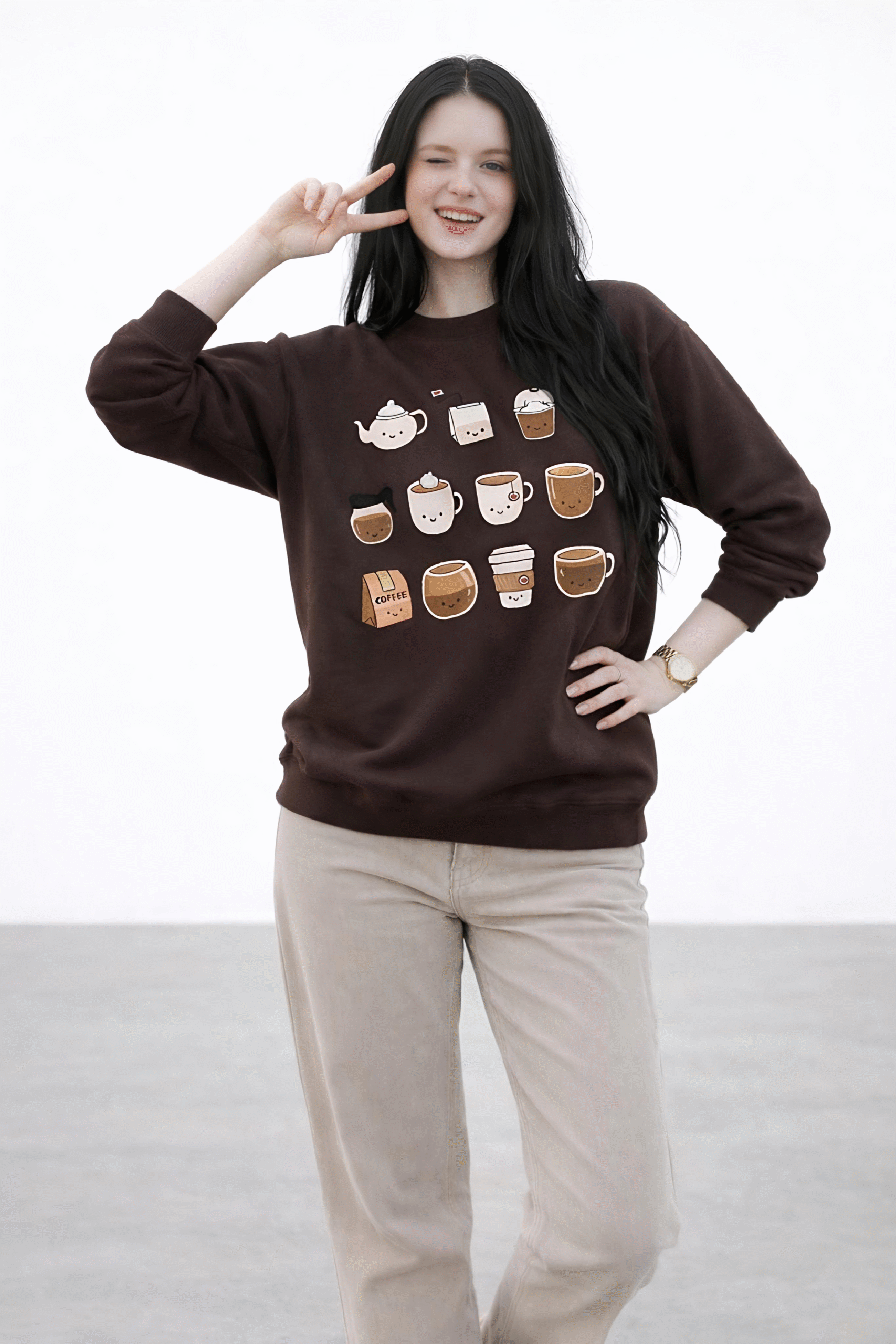 Good Food Good Mood Female Special Sweatshirt
